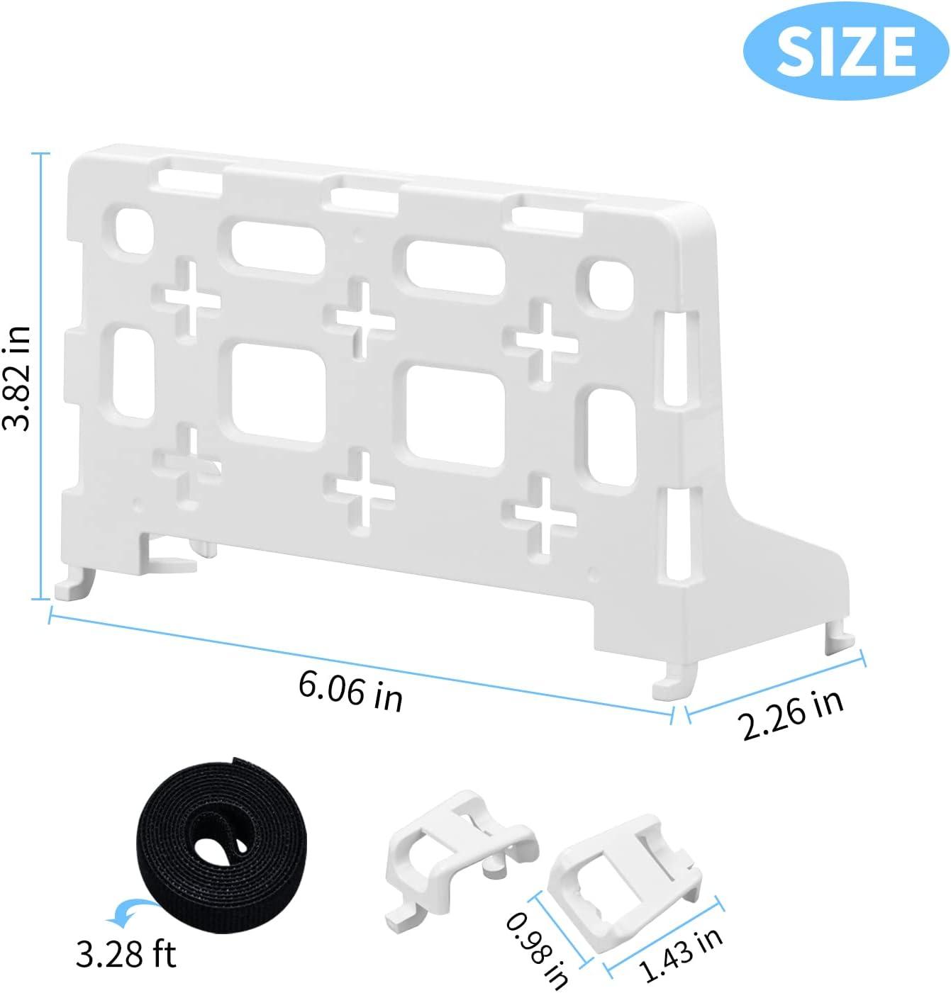 White Polycarbonate Universal Network Device Shelf Bracket