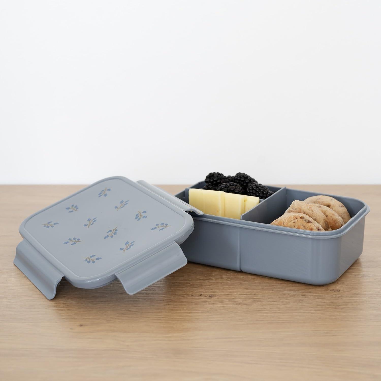 3 Sprouts Recycled Plastic Bento Box - Blueberry Blue