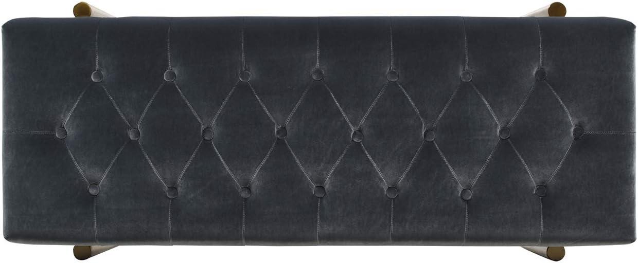 Velvet Upholstered Bench