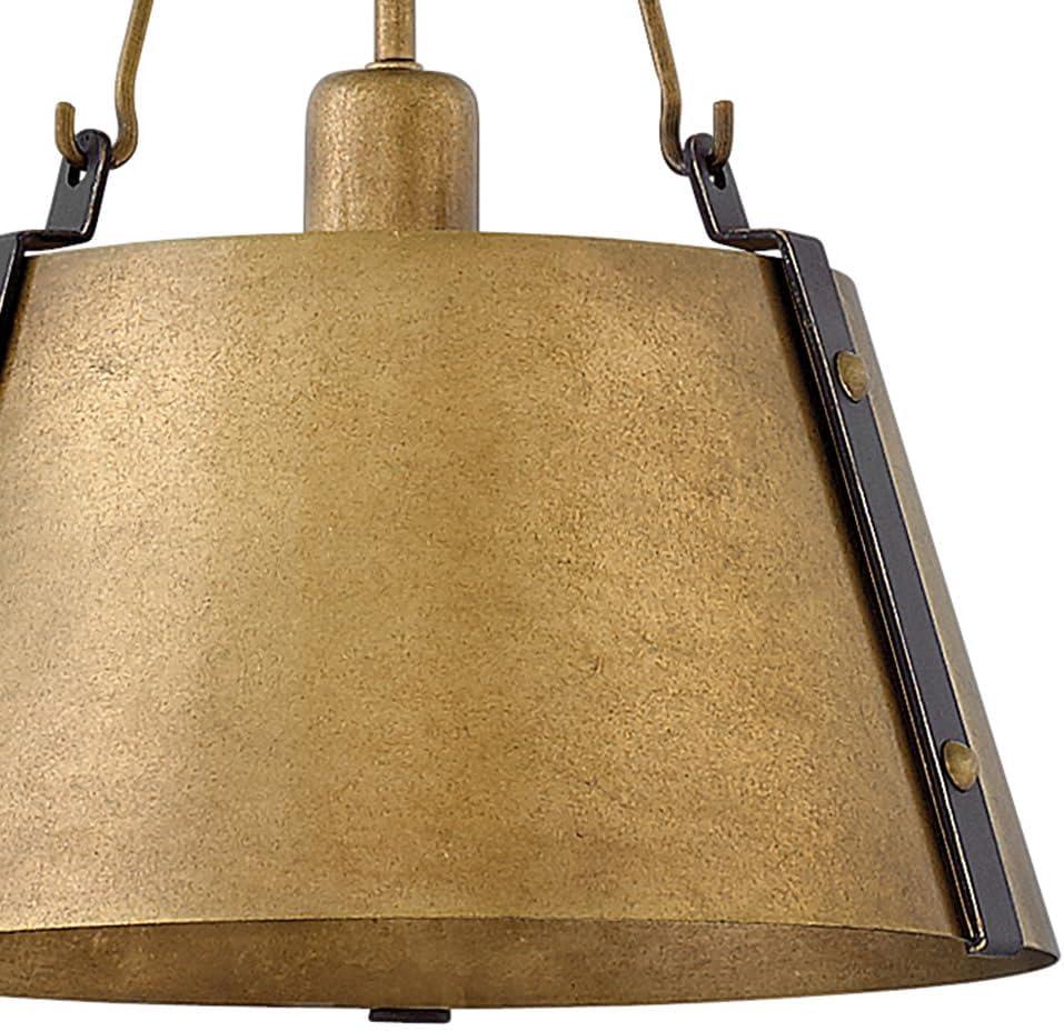 Cartwright Small 1-Light Drum Pendant w/ Bold Rivets