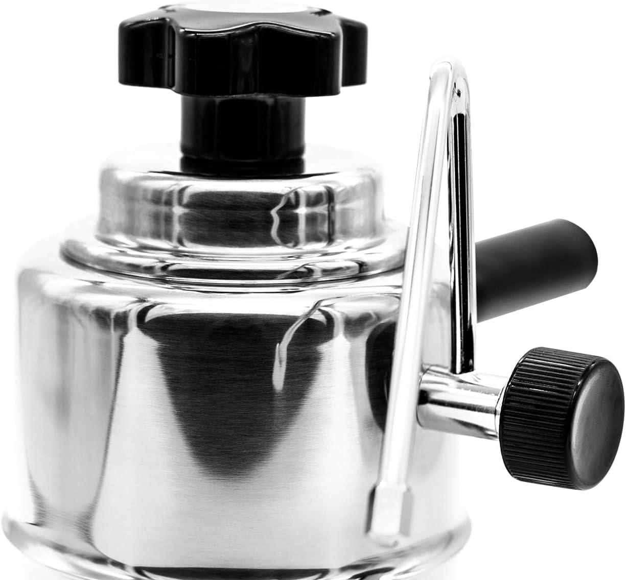 Compact Stainless Steel Stovetop Milk Frother and Steamer