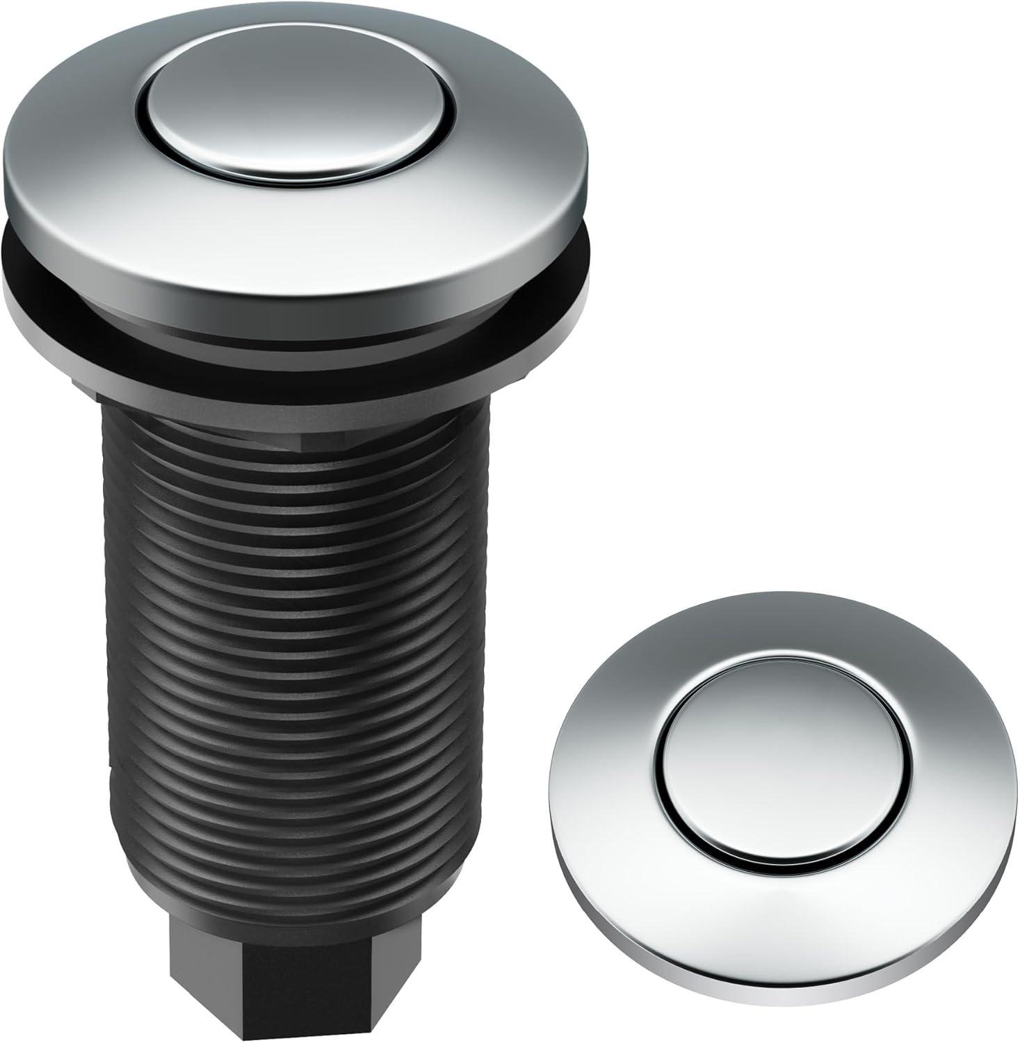 Kraus KRAUS Garbage Disposal Air Switch Kit with Push Button, AC Adapter, Power Cord, and Air Tube Included