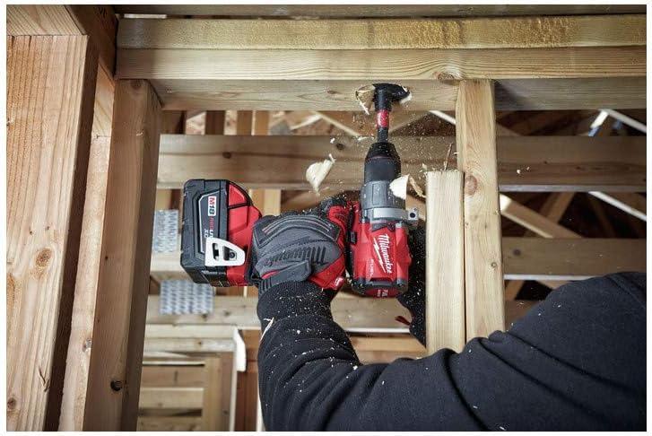 Milwaukee M18 Fuel 1/2" 18V Brushless Hammer Drill Driver 2804-22 with (2) 5Ah Batteries, Charger, & Tool Case