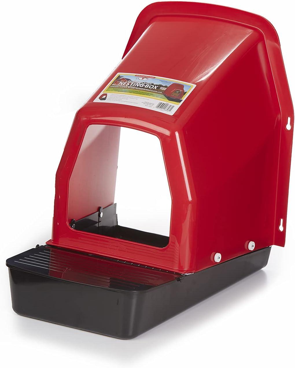 Red and Black Plastic Deluxe Nesting Box