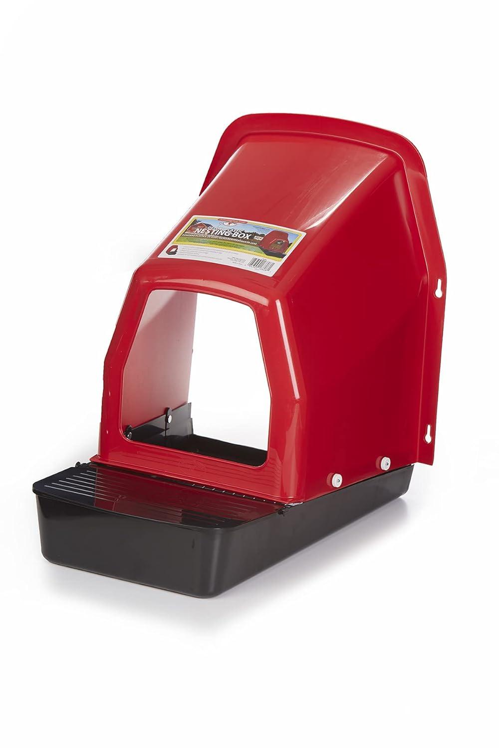 Red and Black Plastic Deluxe Nesting Box