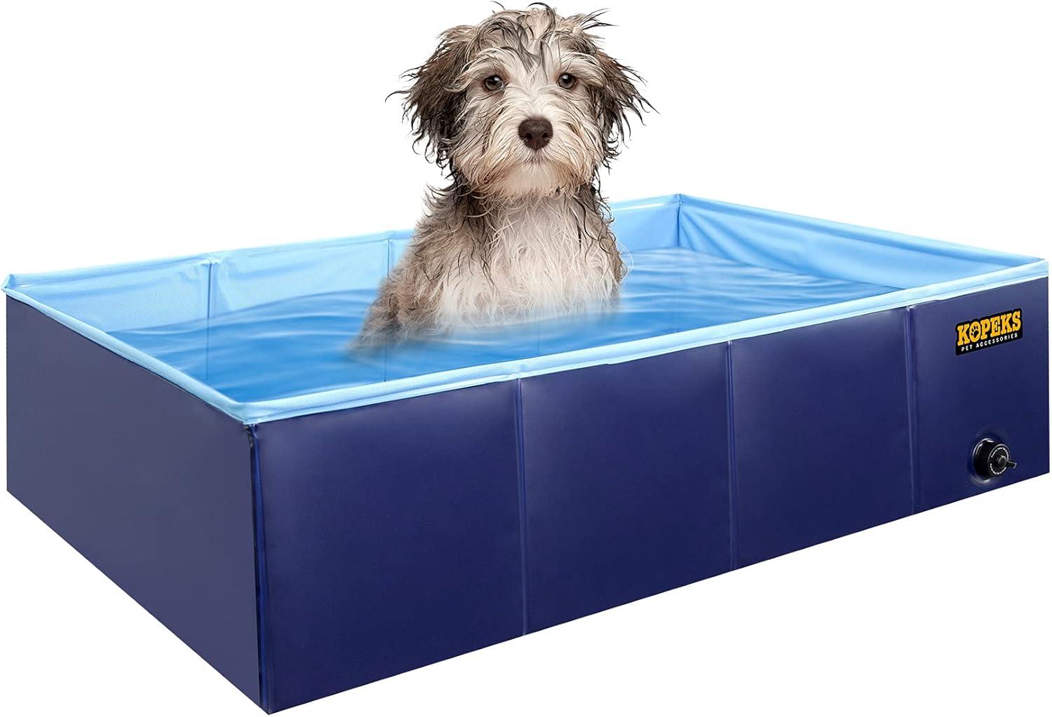 KOPEKS Portable Pool - Square - Blue - Medium