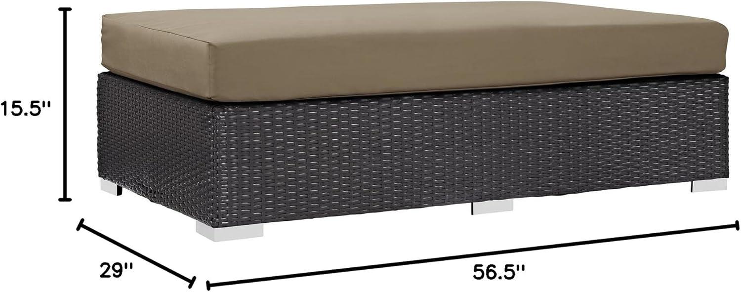 Elswick Rectangle Outdoor Ottoman with Cushion