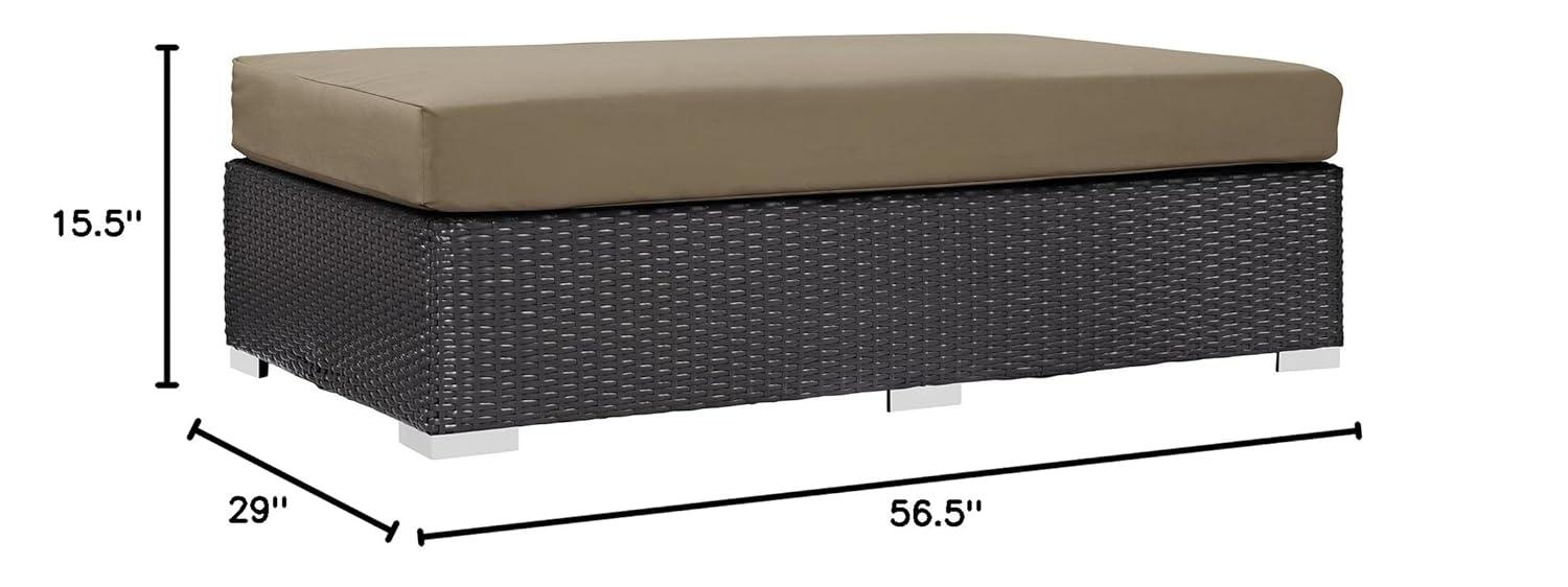 Elswick Rectangle Outdoor Ottoman with Cushion