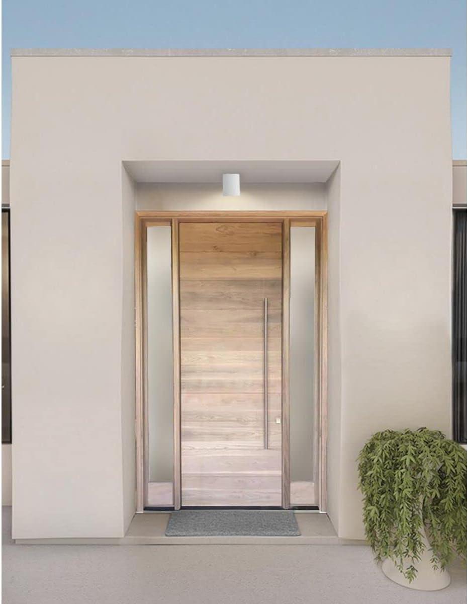 Progress Lighting, Cylinder, 1-Light, Flush Mount, Antique Bronze, LED Collection: Cylinder, Material: Aluminum, Finish Color: White