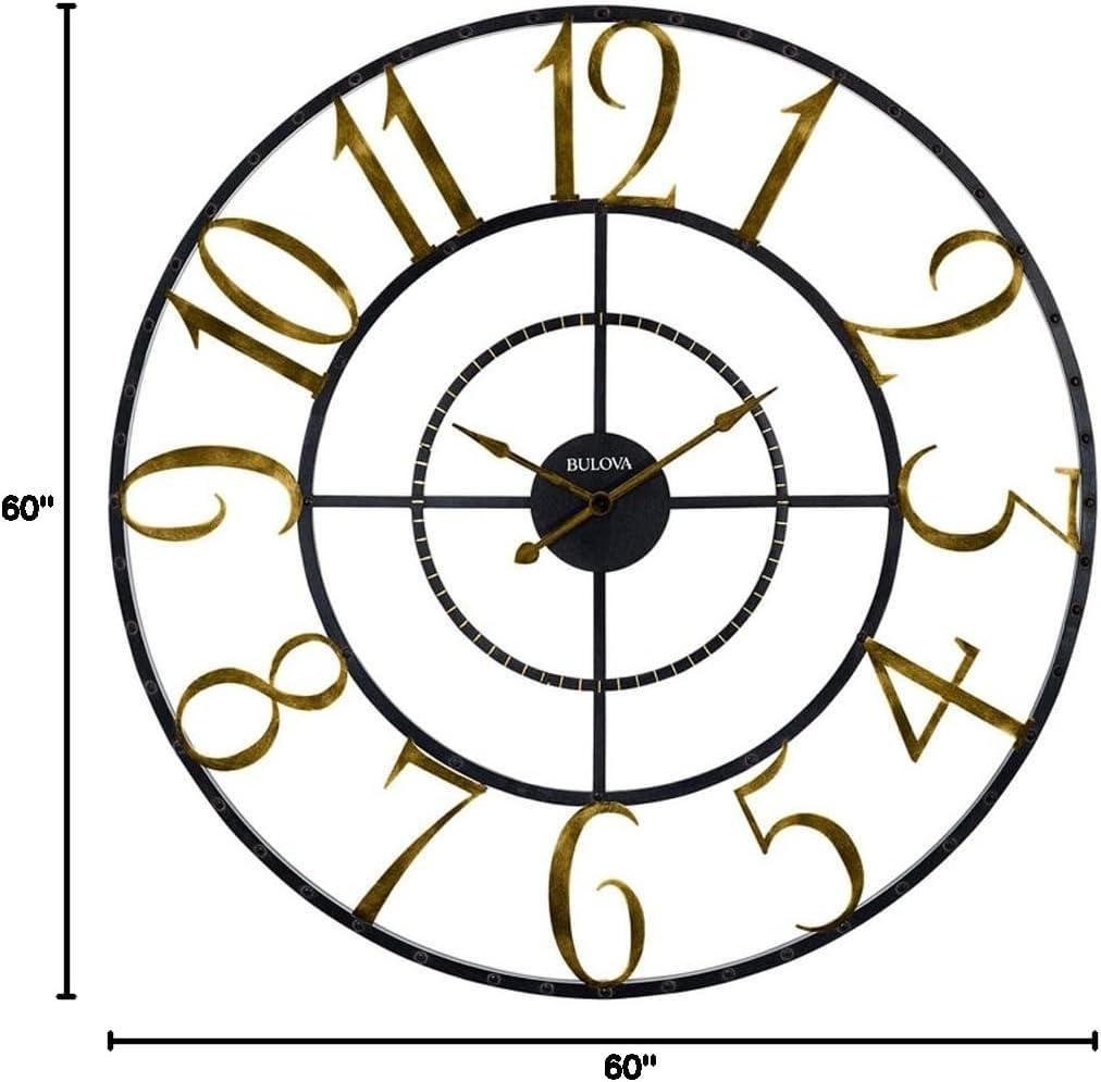 Bulova Metal Wall Clock