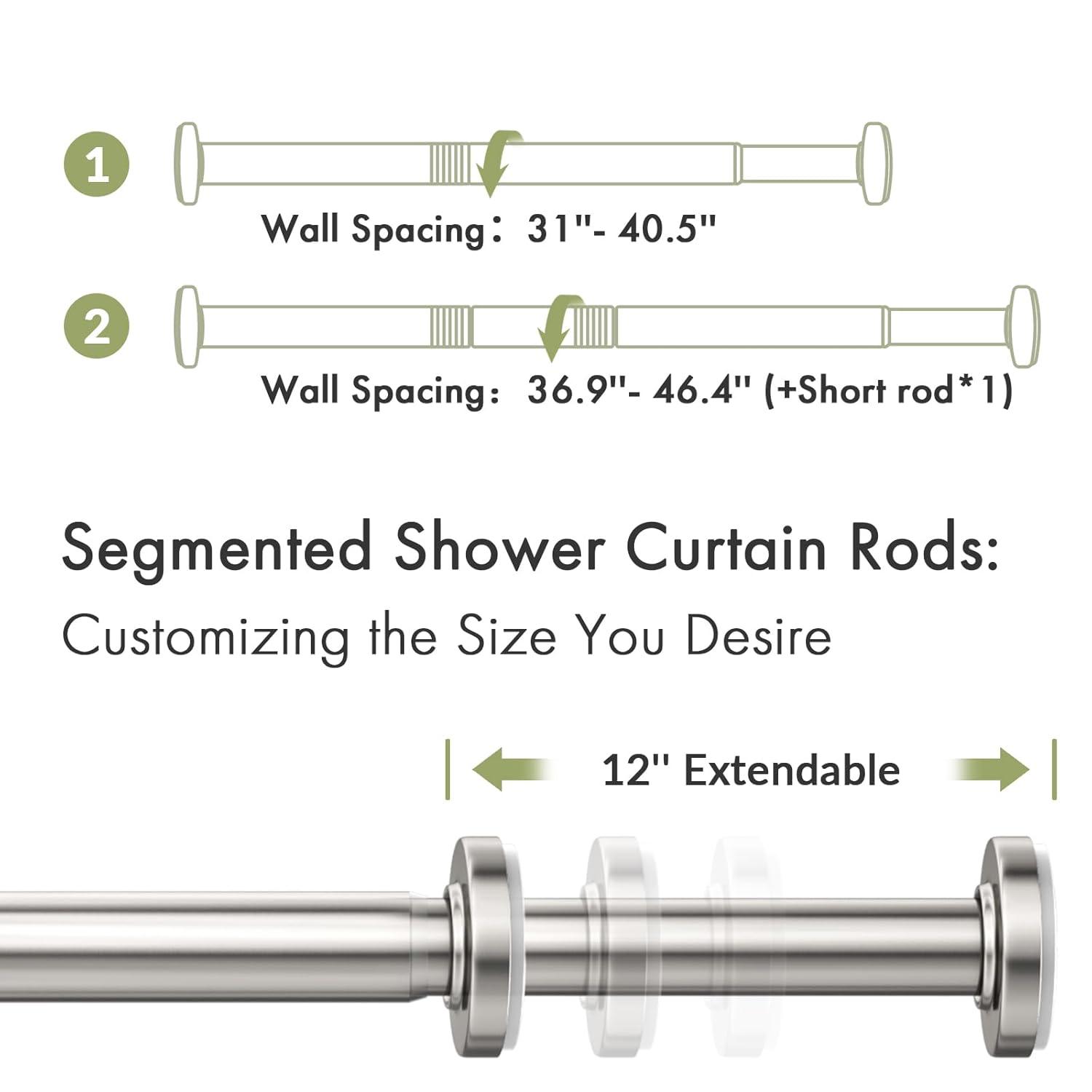 Tromay Heavy Duty Tension Shower Rod