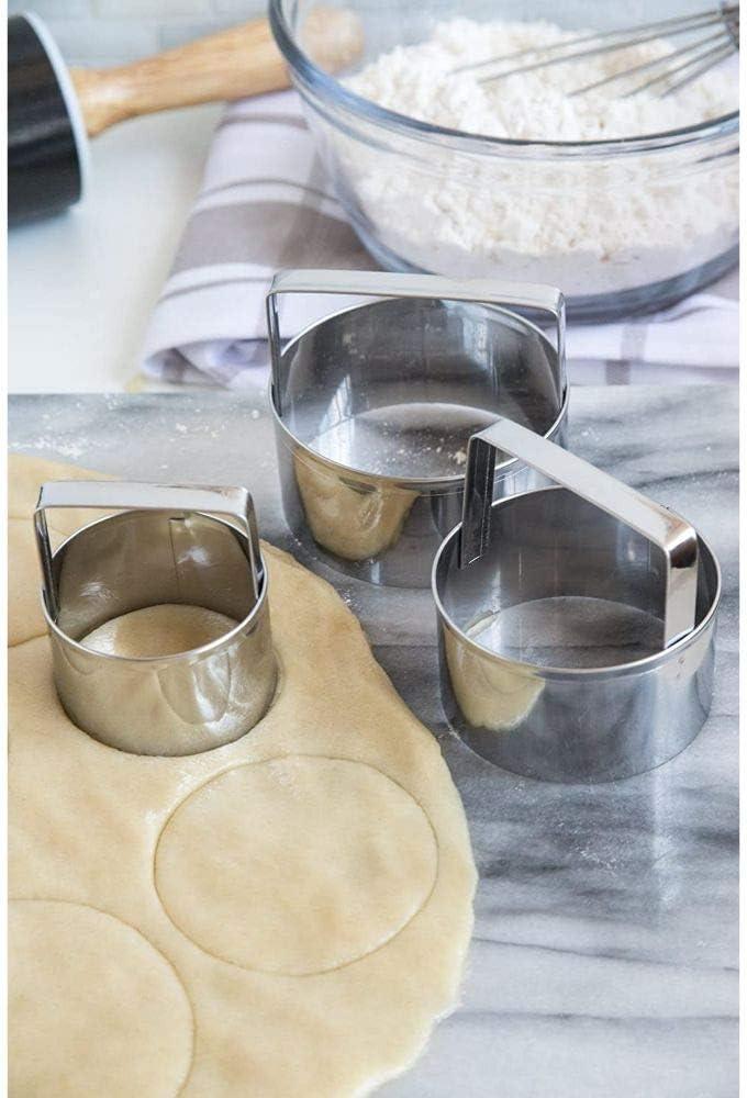 Round Shaped Steel Cookie Cutter, by Fox Run 3 Pieces, Sold as Dozen