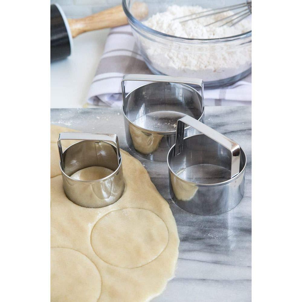 Round Shaped Steel Cookie Cutter, by Fox Run 3 Pieces, Sold as Dozen