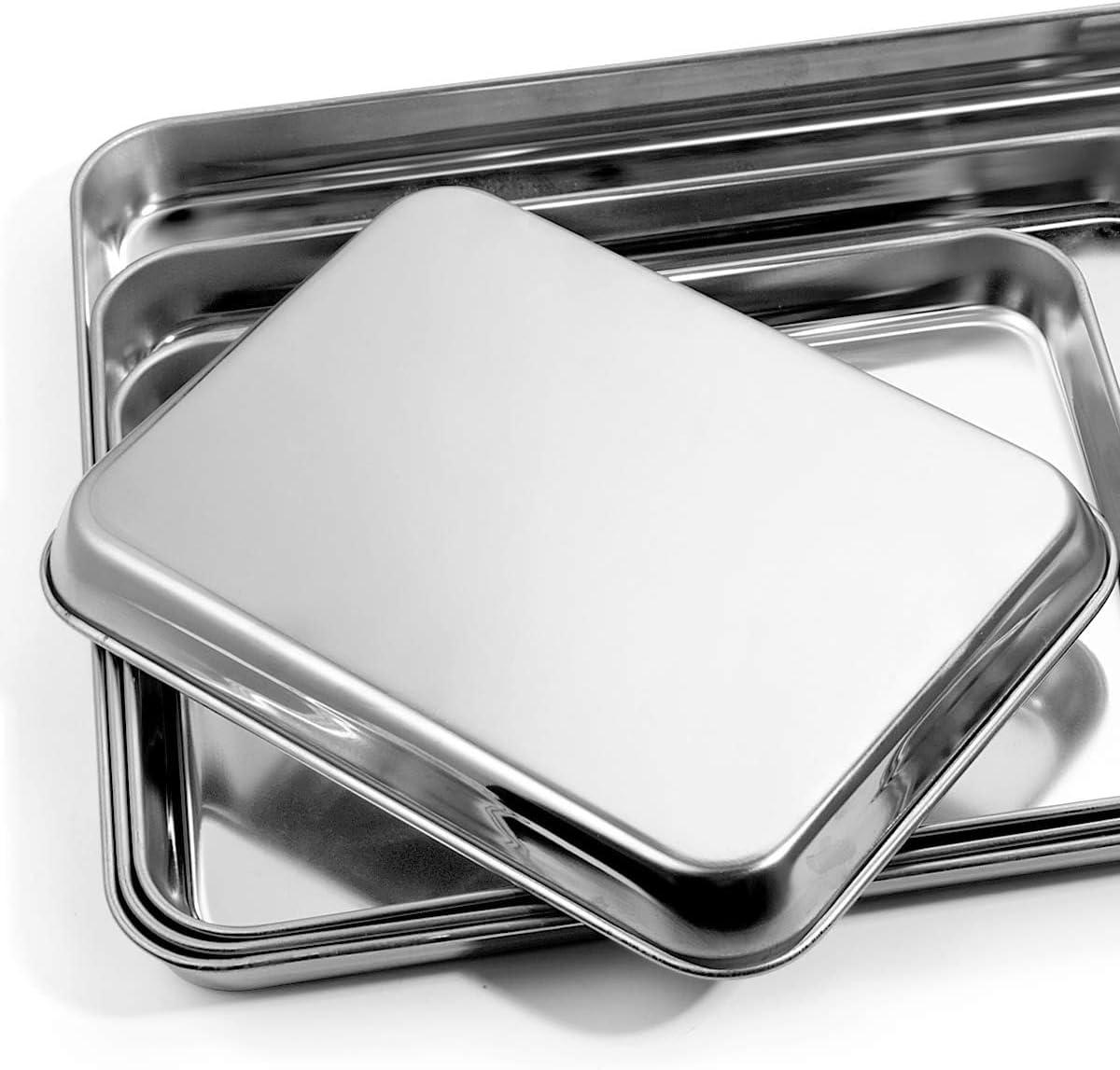 Stainless Steel Non-Stick Baking Sheet Set of 4