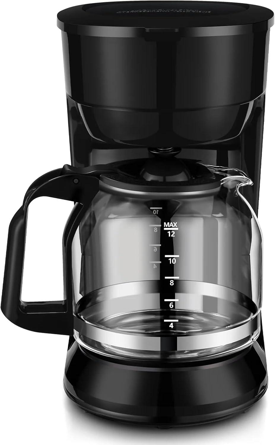 Mainstays Black 12-Cup Drip Coffee Maker