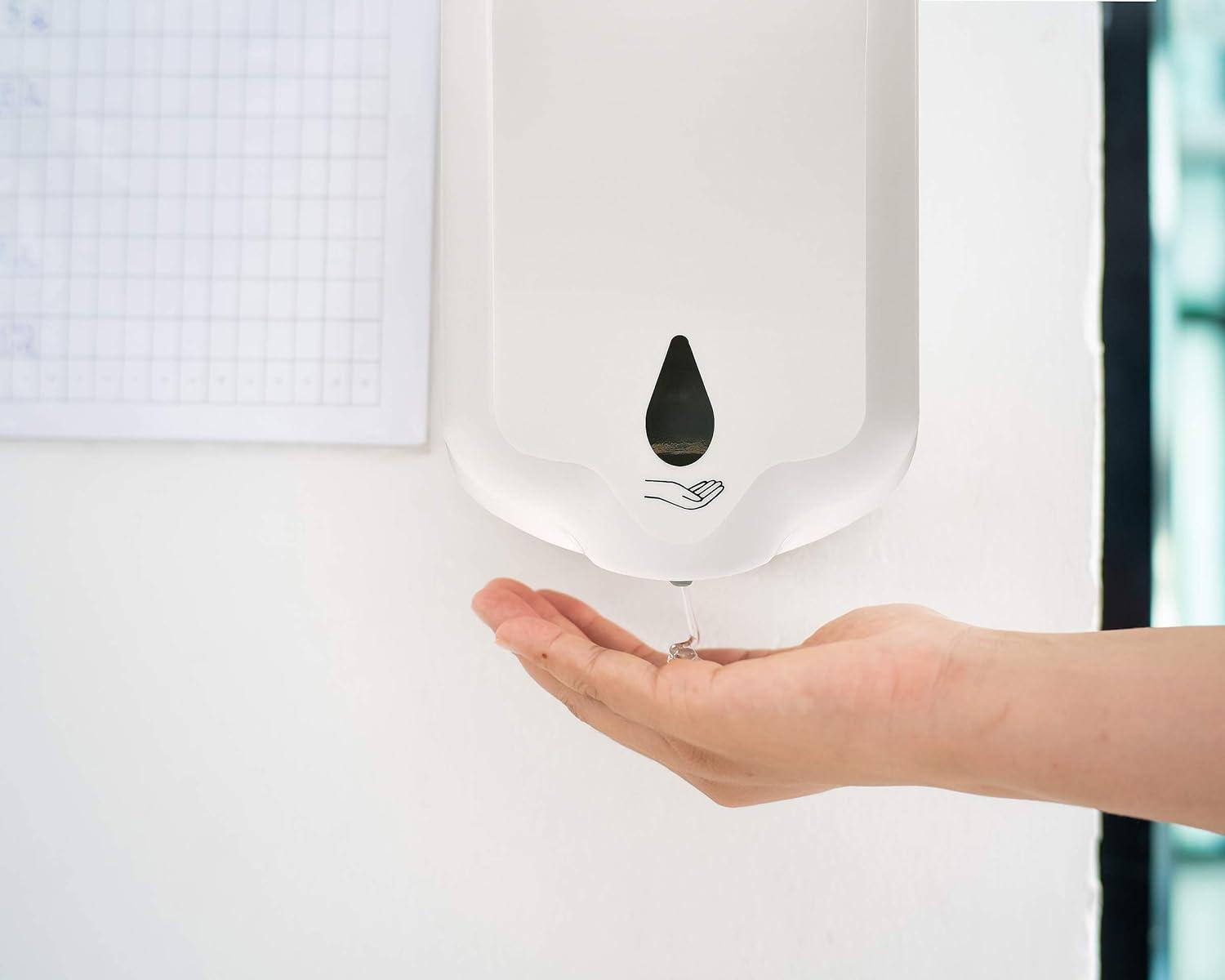 White Automatic Wall-Mounted Touchless Soap Dispenser 1100mL