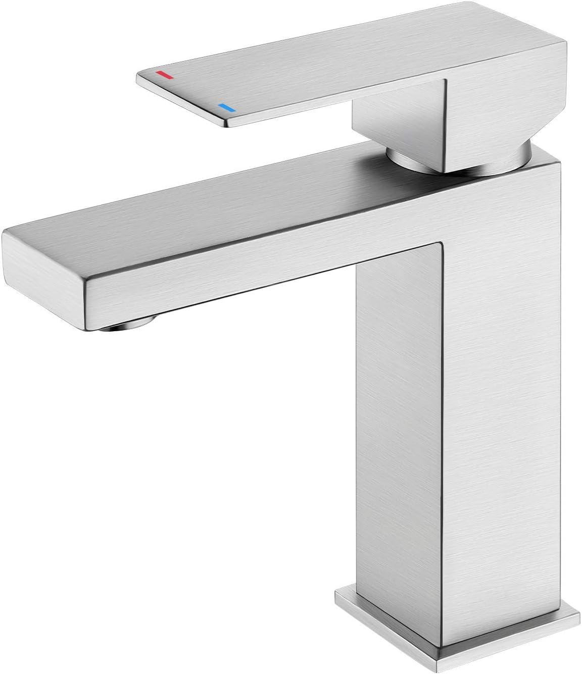 KES Bathroom Faucet Single Handle Sink Drain Assembly cUPC Certified Stainless Steel