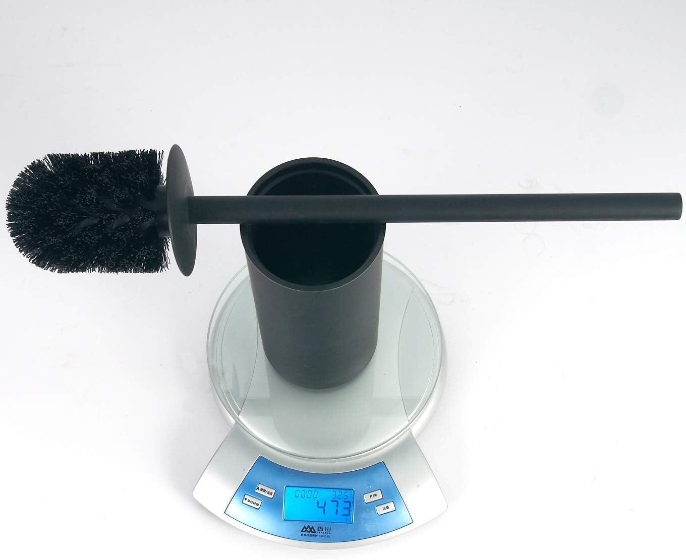 BGL Stainless Steel 304 Black Toilet Bowl Brush and Holder Set Cleaning Tool Holder with Toilet Brush