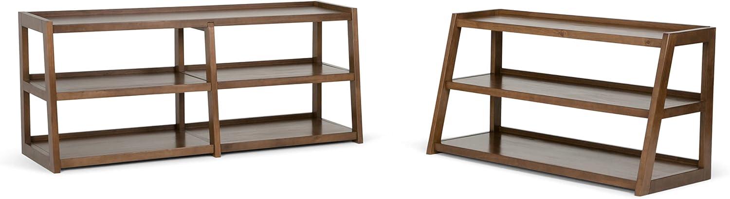 Simpli Home Sawhorse TV Media Stand-Finish:Medium Saddle Brown