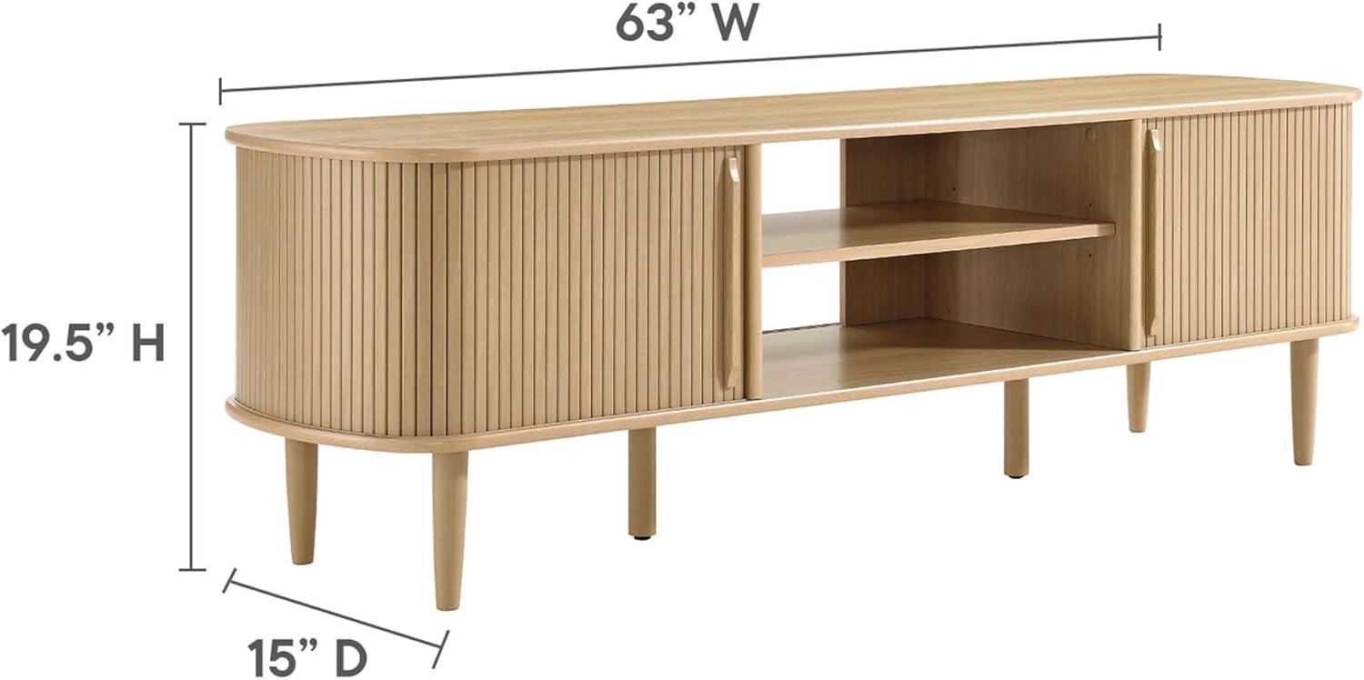 Contour 63" Wood TV Stand