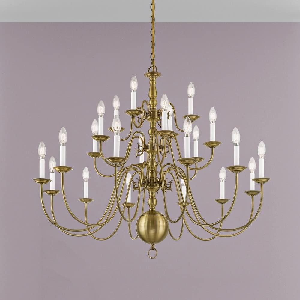 Livex Lighting - Williamsburgh - 22 Light Chandelier in Traditional Style - 42