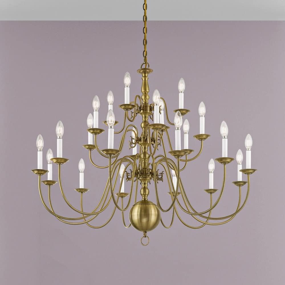 Livex Lighting Williamsburgh 22 - Light Chandelier in  Black