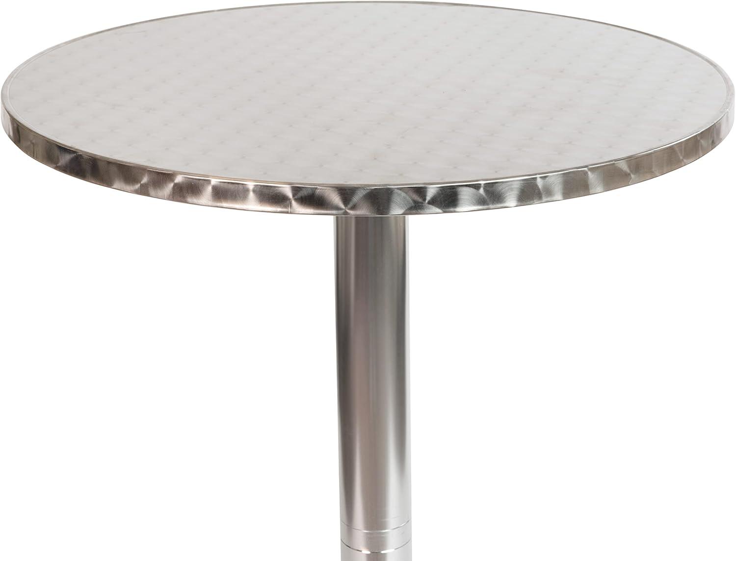 Flash Furniture 23.5" Round Aluminum Indoor-Outdoor Bar Height Table