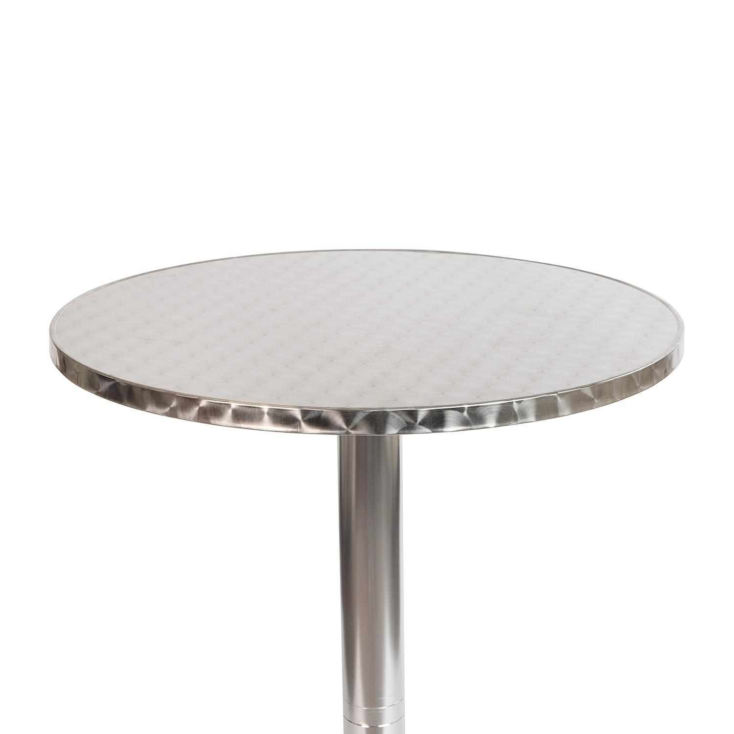 Flash Furniture 23.5" Round Aluminum Indoor-Outdoor Bar Height Table