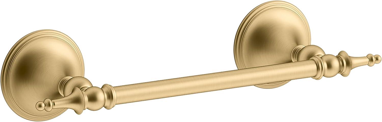 Vibrant Brushed Moderne Brass Decorative Toilet Paper Holder