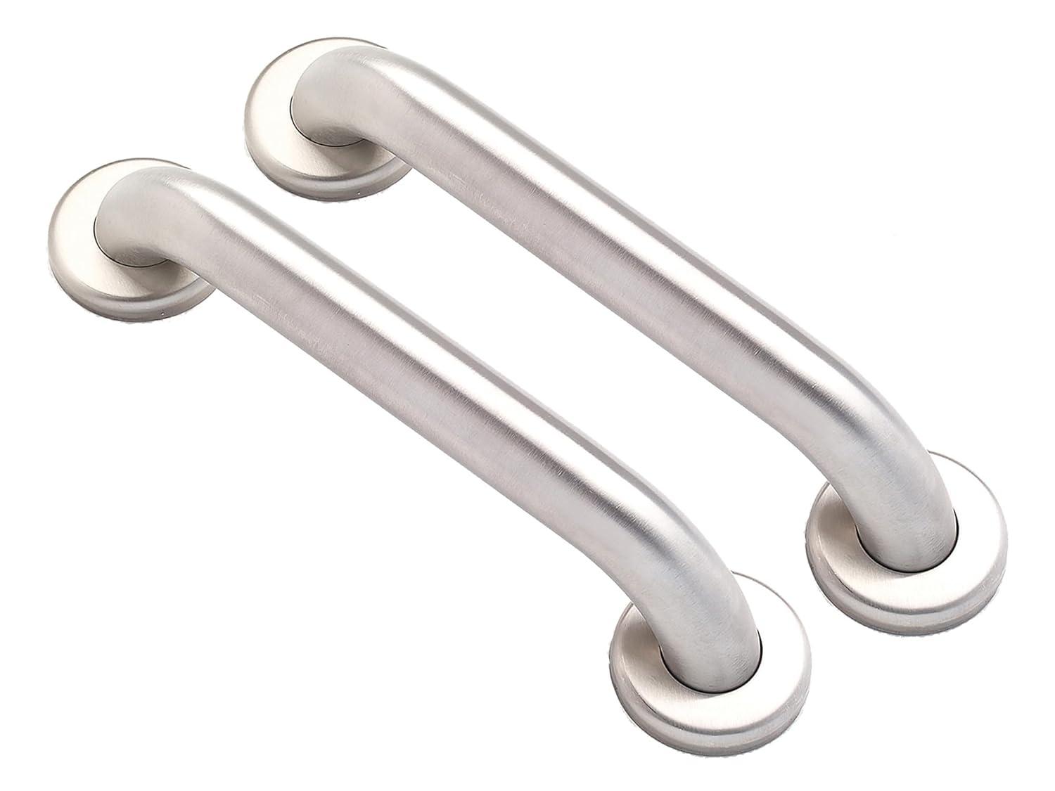 Grab Bar for Bathtub Shower - 1.5" Dia. / Stairs Bed Toilet Bathroom / Stand Assist & Safety Handrail / 304 Stainless Steel / Smooth Grip / 12"