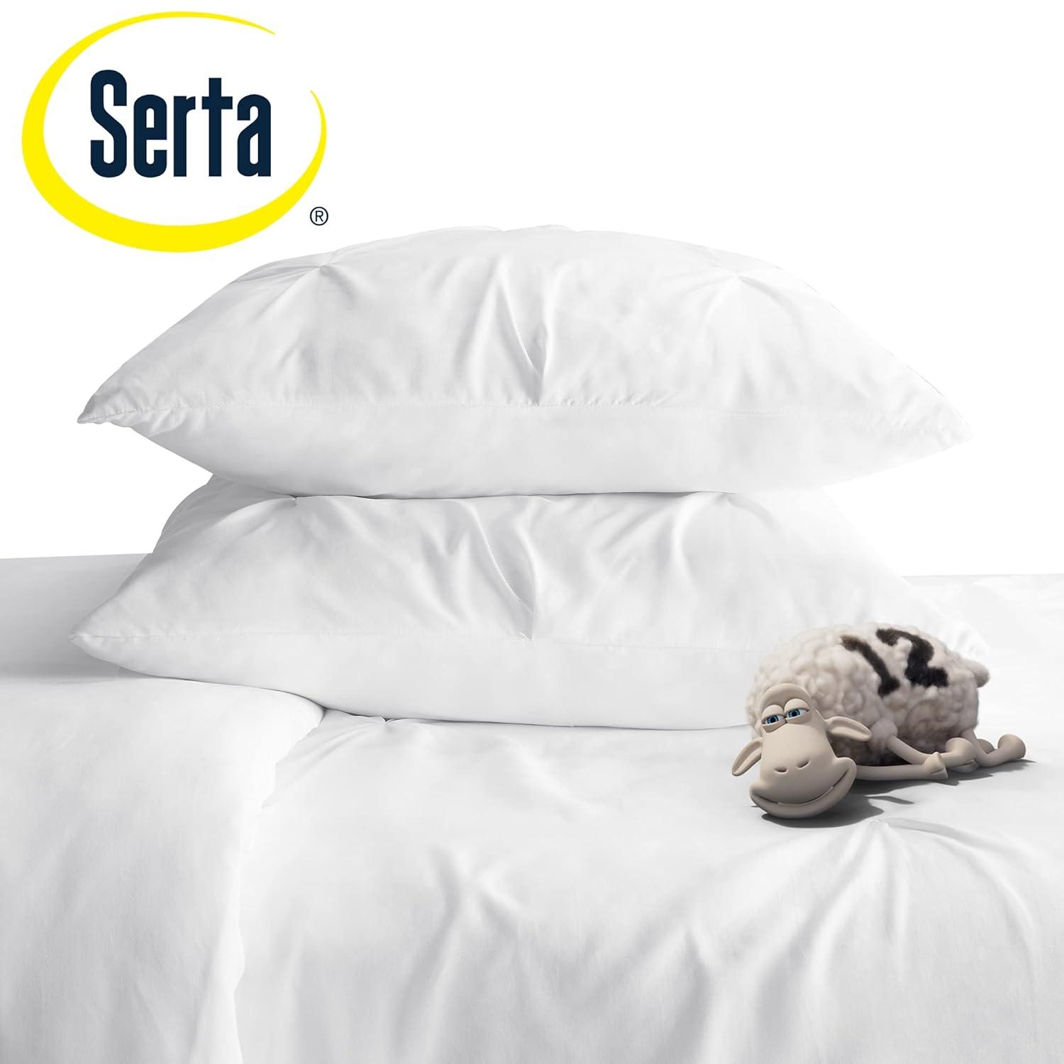 Serta Simply Clean Microfiber 3 Piece Duvet Cover Set