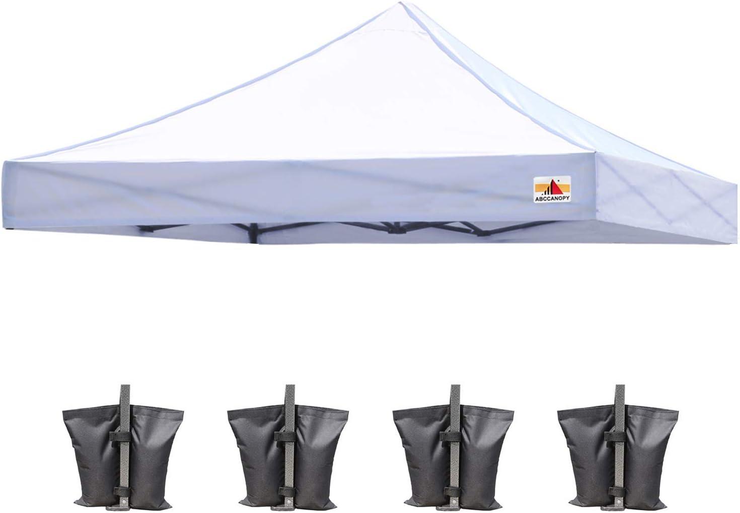 ABCCANOPY Replacement Canopy Top for Pop Up Canopy Tent (8x8, White)