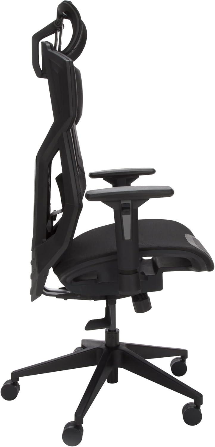 Respawn RESPAWN FLEXX Mesh Gaming Chair With Lumbar Support, Ergonomic Gaming Chair with Recline/Tilt Tension Controls, Adjustable Arms, 300lb Max Weight With Wheels for Computer/Desk/Office