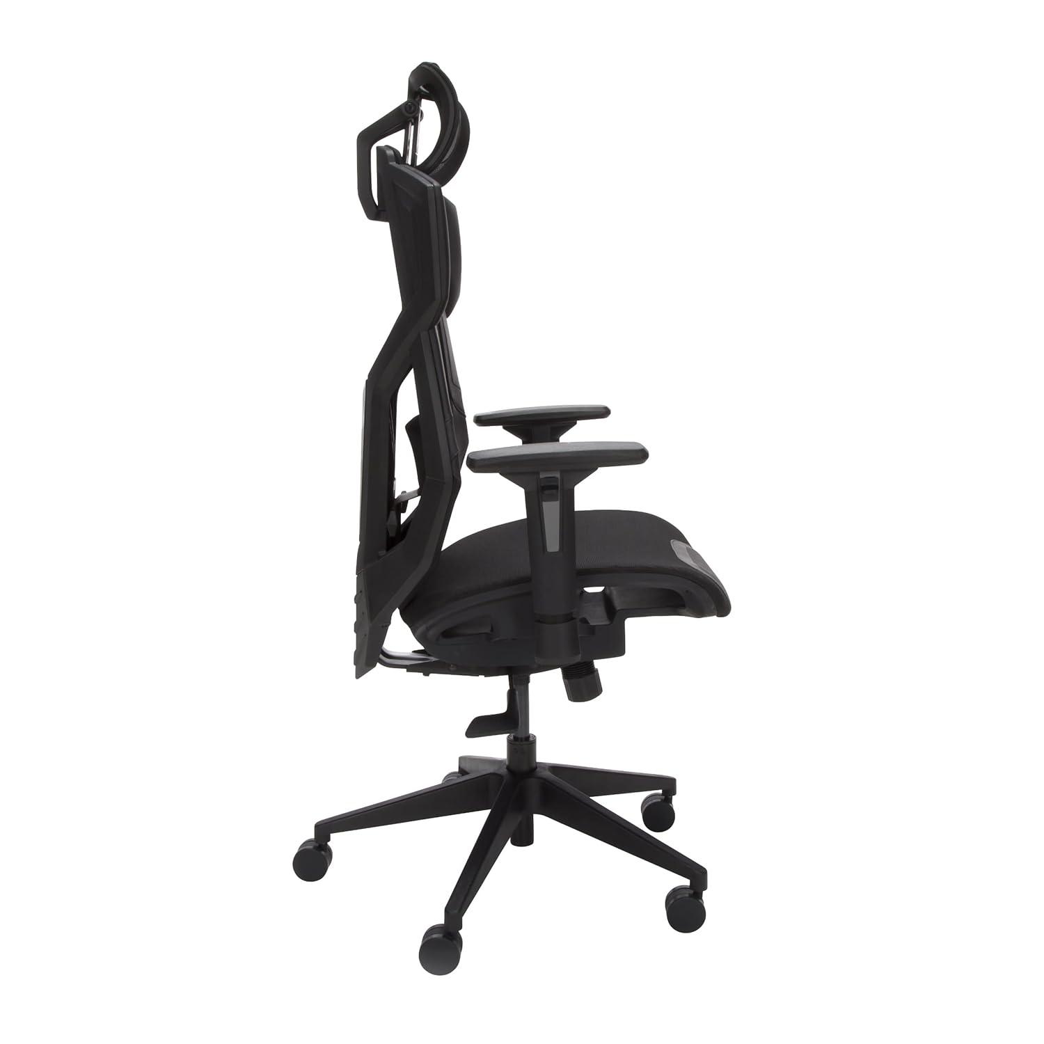 Respawn RESPAWN FLEXX Mesh Gaming Chair With Lumbar Support, Ergonomic Gaming Chair with Recline/Tilt Tension Controls, Adjustable Arms, 300lb Max Weight With Wheels for Computer/Desk/Office