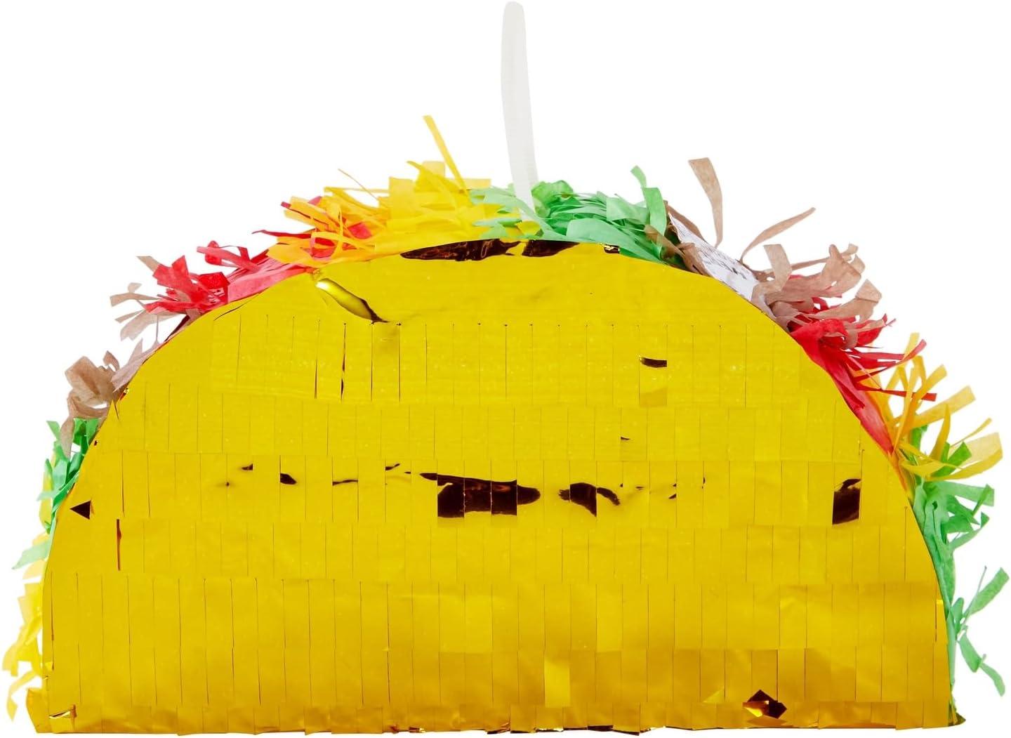 Blue Panda 3-Pack Mini Taco Tuesday Party Decorations Piñatas, Mexican Party Decorations, 6 x 2 x 3.5 In