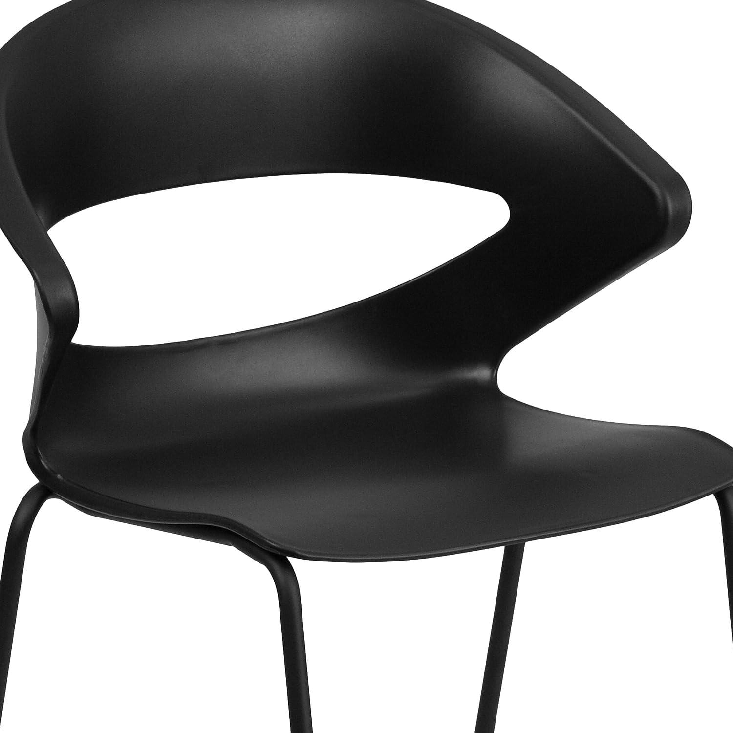 Zoey 440 lb. Capacity Café Style Stack Chair with Flexible Back Design