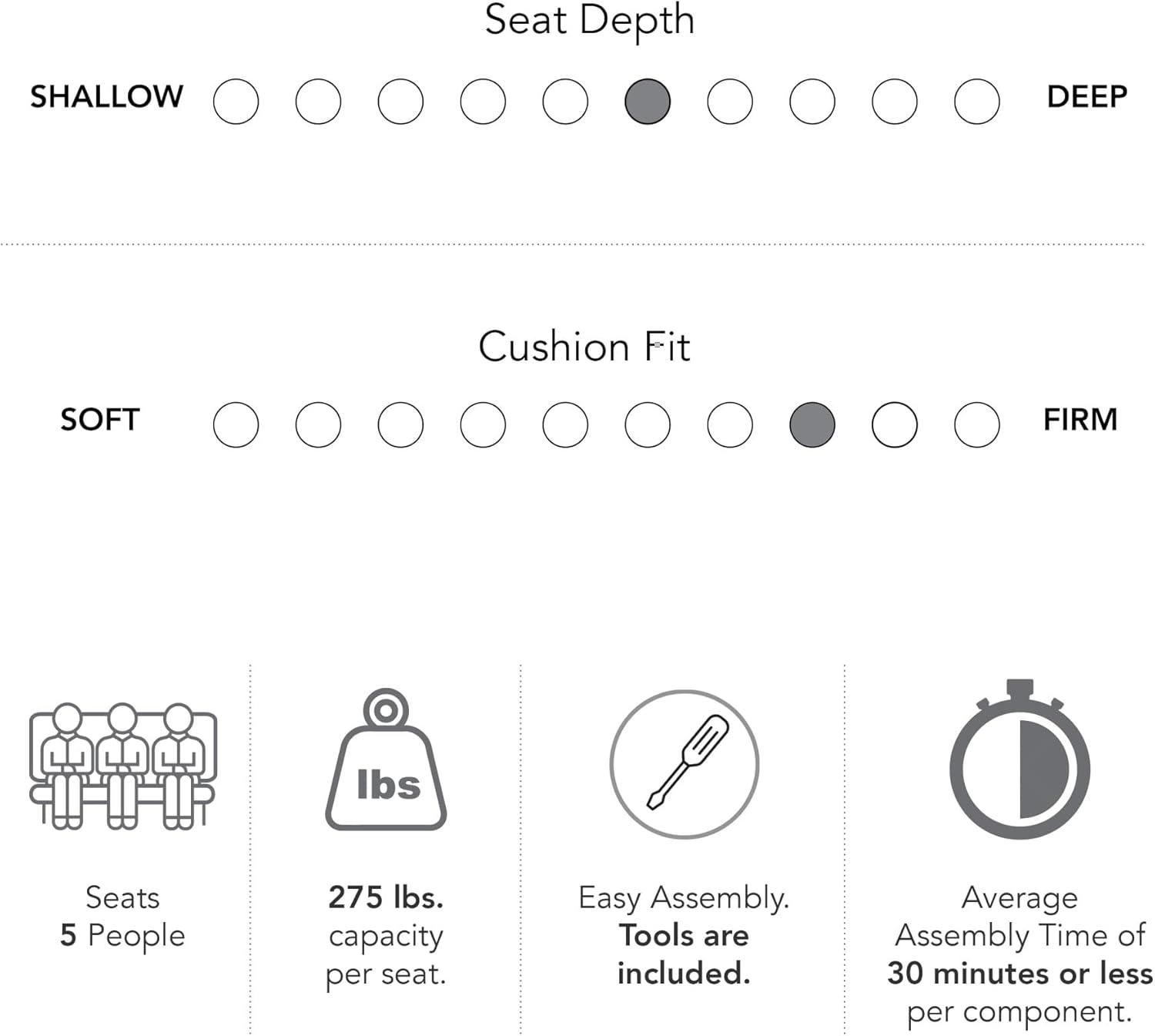 Stockton 87W L Shaped Sectional Couch in Cream Herringbone Fabric