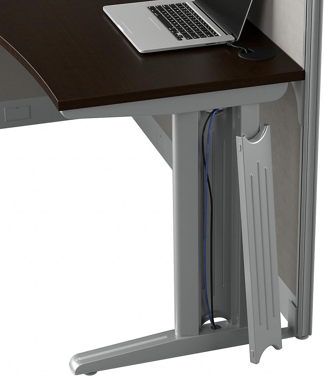 Bush Business Furniture Office In An Hour Rectangle 1 Person Cubicle with Cable Management