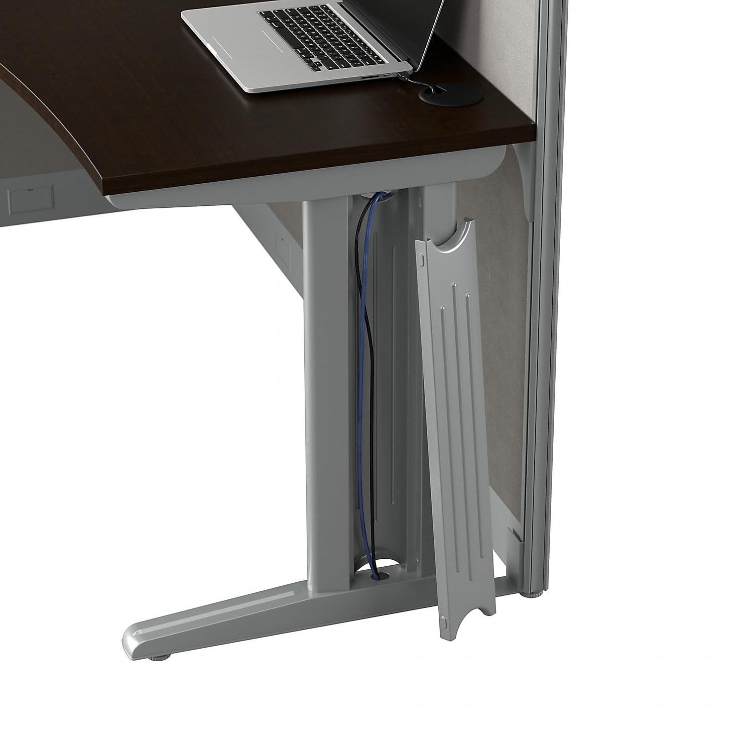 Bush Business Furniture Office In An Hour Rectangle 1 Person Cubicle with Cable Management