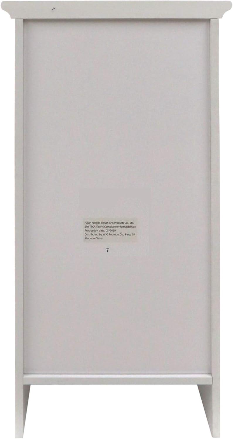 Redmon Single Door Cabinet 13.25W x 11.75D x 27.75H, White