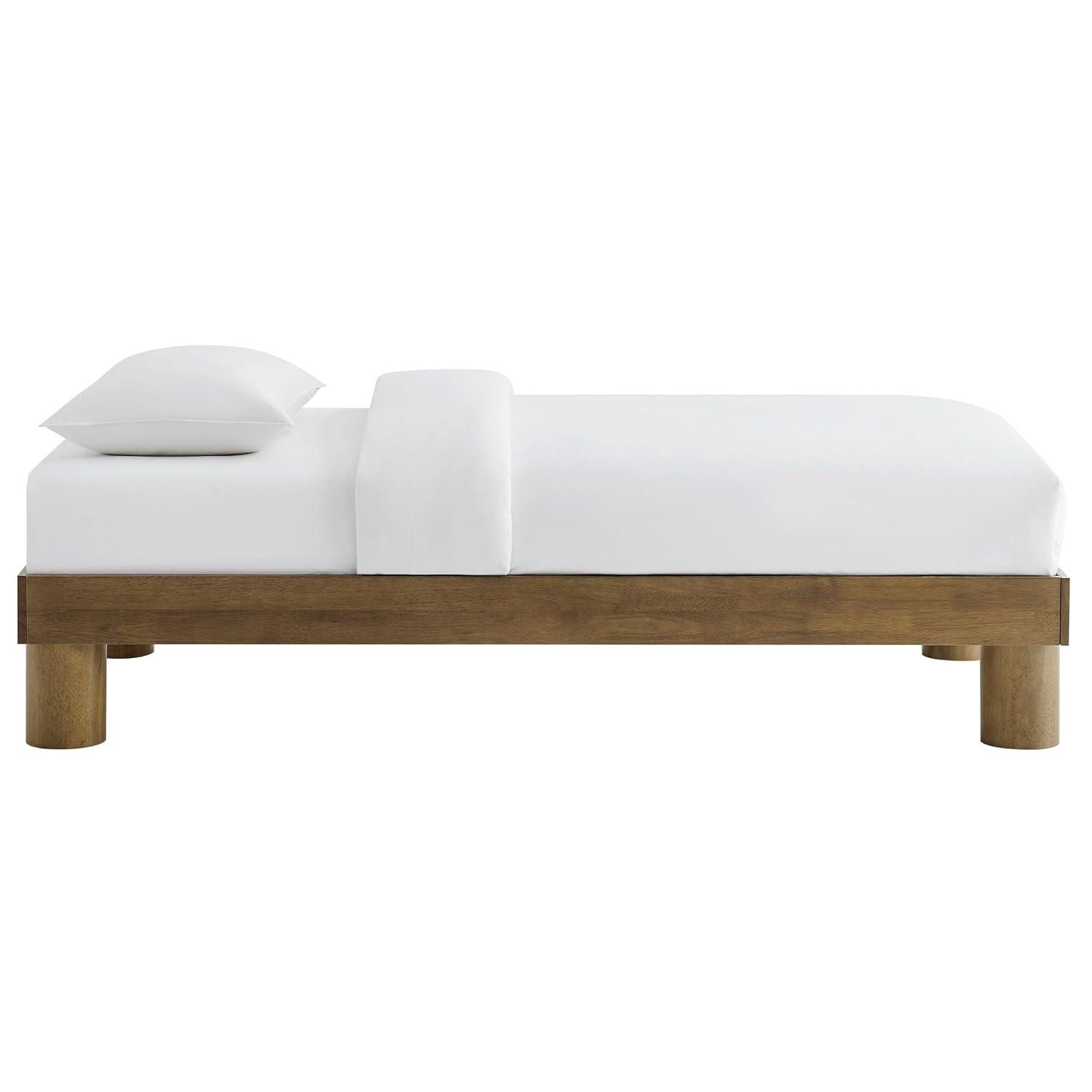Modway Runa Wood Platform Bed In French Oak