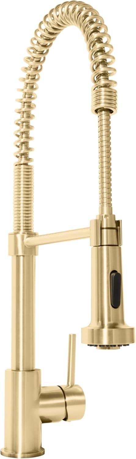 Champagne Bronze Pull-out Spray Kitchen Faucet