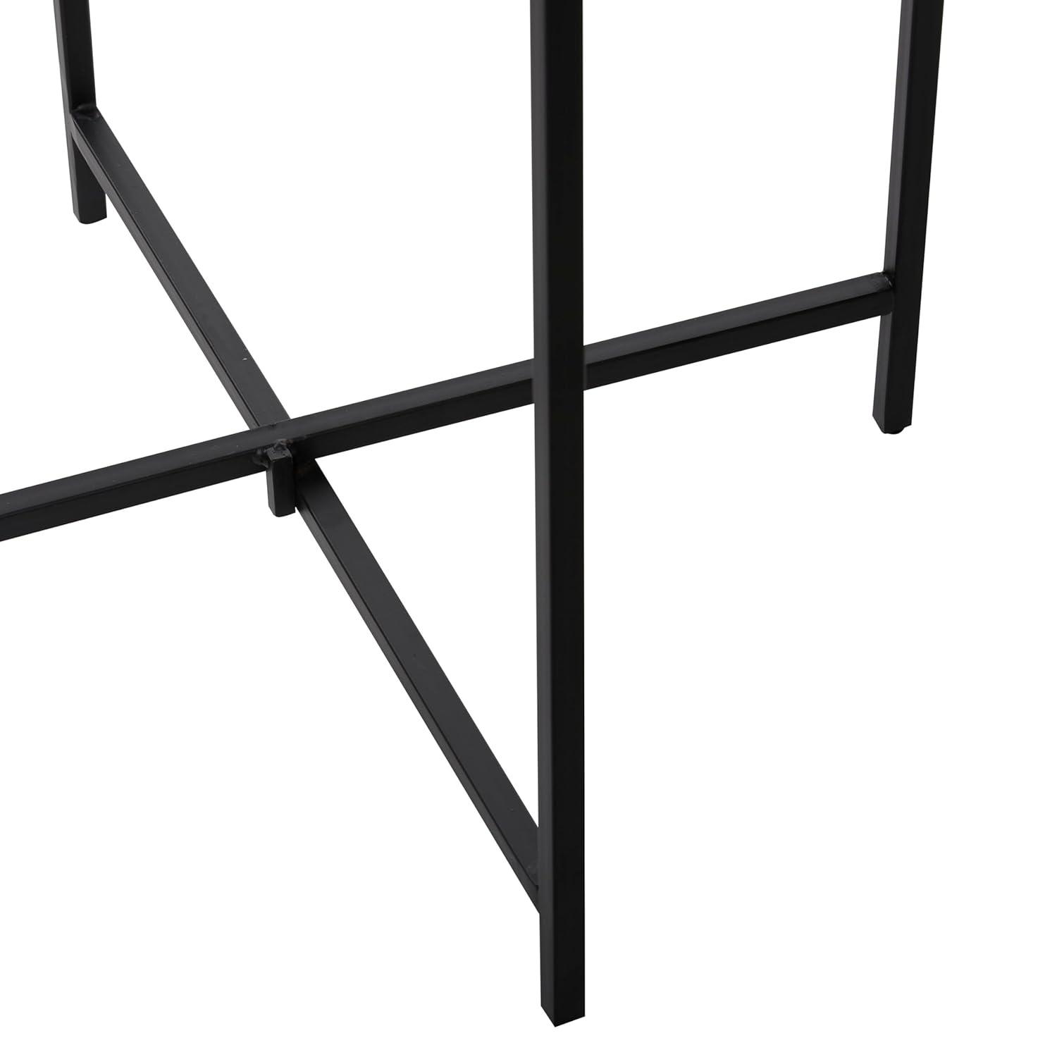 Contemporary Terrazzo Accent Table White - Olivia & May