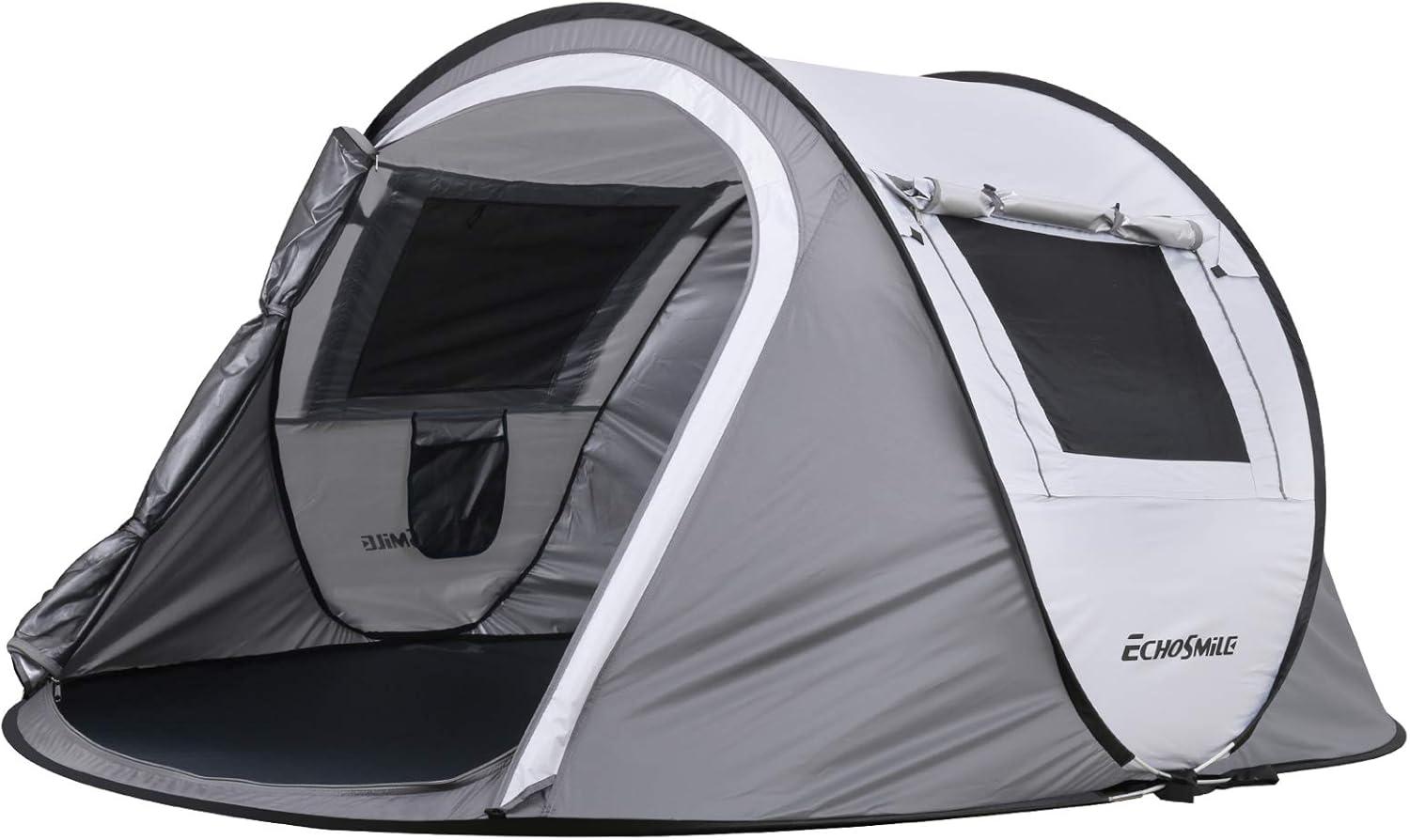 Terrui 2 Person White And Gray Pop Up Tent TER-LTT245WG