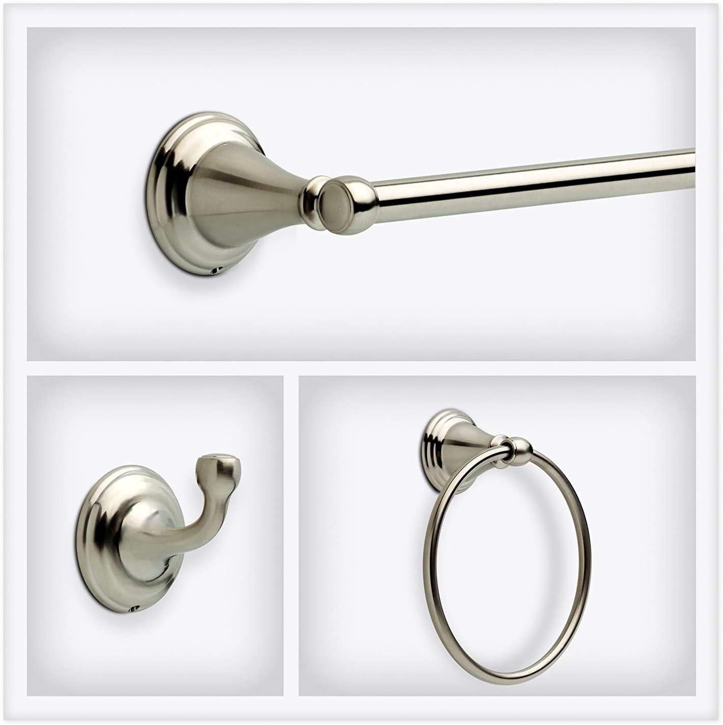 Windemere Wall Mount Round Closed Towel Ring Bath Hardware Accessory