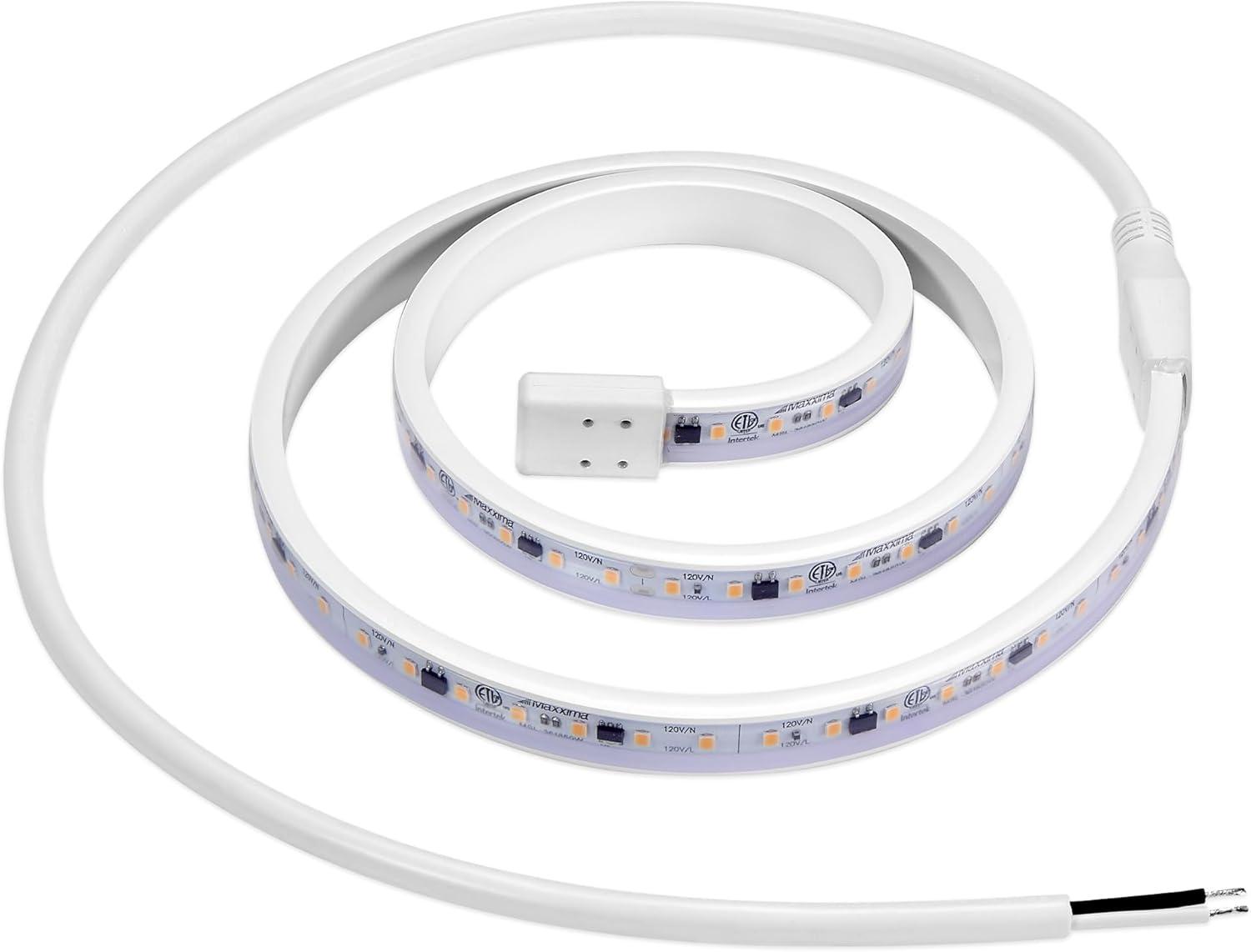 36'' White PVC Hardwired LED Under Cabinet Strip Light