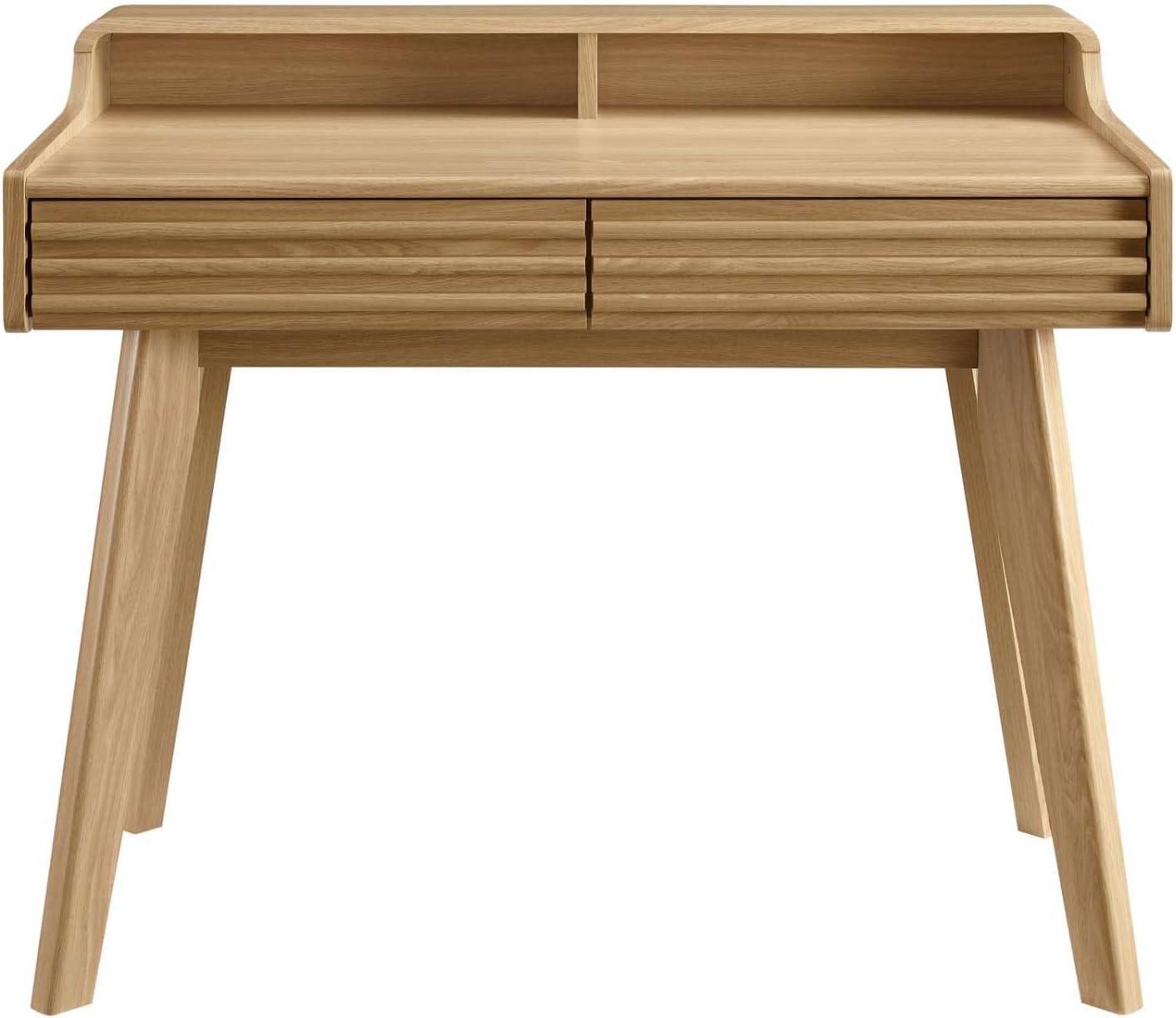 Render Writing Desk Oak - Modway