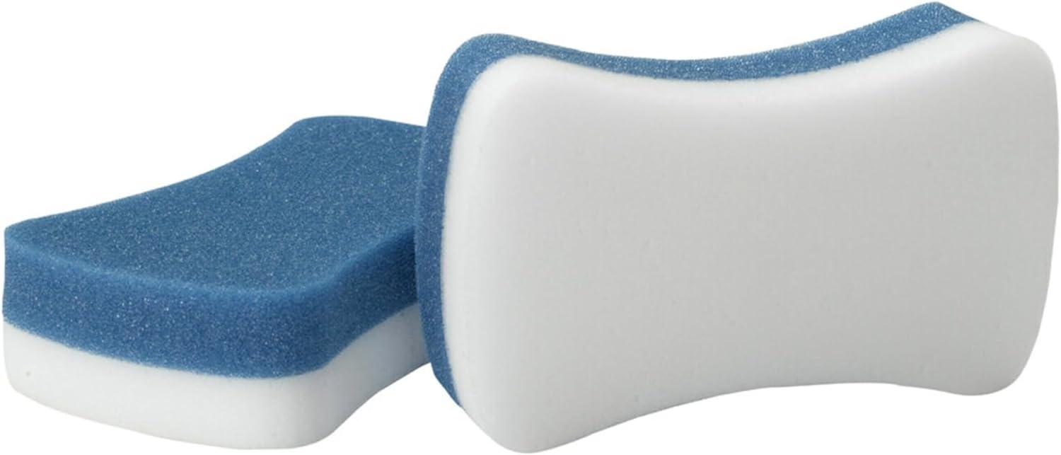 3M Whiteboard Erasers - White, Blue - 5" Width x 3" Height x - 2 / Pack | Bundle of 2 Packs