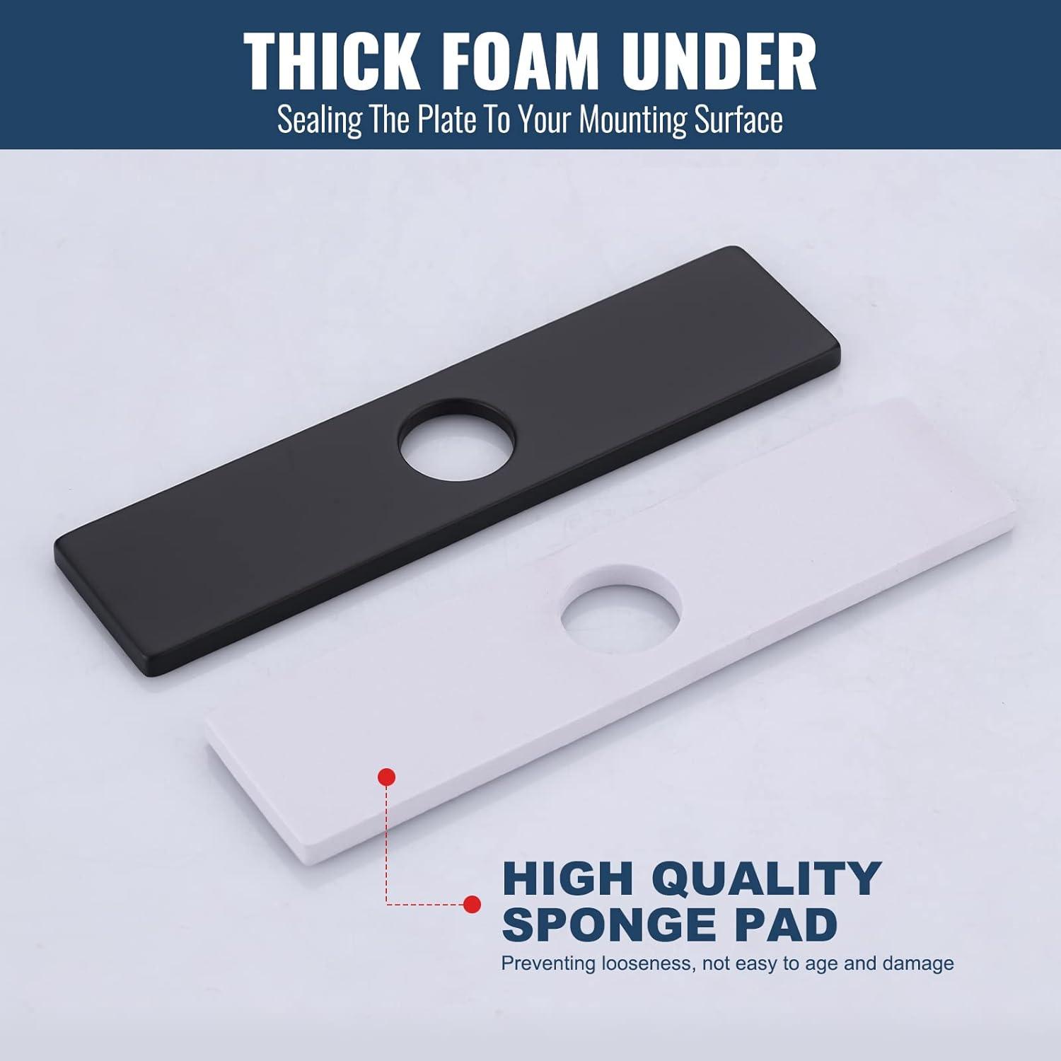 iVIGA VCC06B iVIGA 10" Sink Faucet Hole Cover Deck Plate