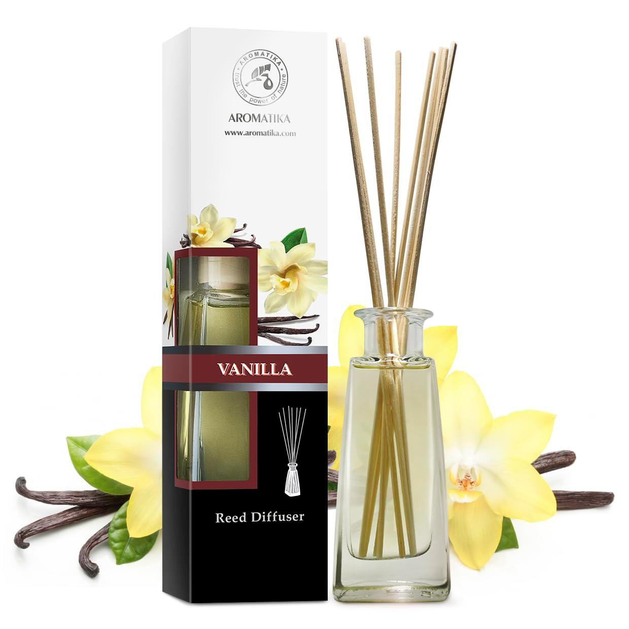 AROMATIKA Vanilla Essential Oil Alcohol Free 100% Pure Therapeutic for Diffuser, Humidifier, Aromatherapy, Sleep, Relax Room Air Fresheners Perfect Gifts - Vanilla Essential Oil 3.4oz